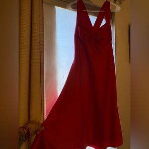 Calvin Klein Satin hot pink dress